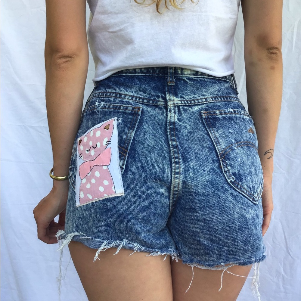 Vintage Chic Denim Shorts